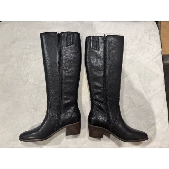 Lucky Brand Womens Cashlin Black Knee-High Boots 7.5 Medium - Picture 7 of 11